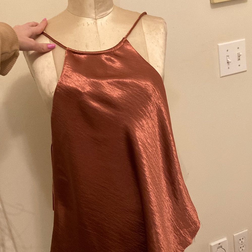 Rust Silk Tank